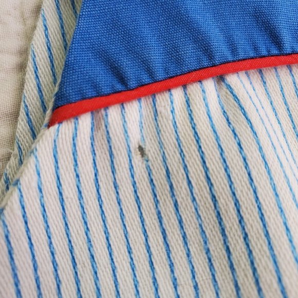 Vintage 70s 80s Baby Boy Lot Set of 5 TShirt Overalls Jumpsuit Blue 6/9 Months - Picture 7 of 16